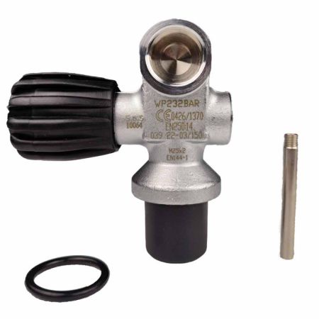 Robinet 1 sortie AIR DIN 232 bars M25x2 marque "SOS"