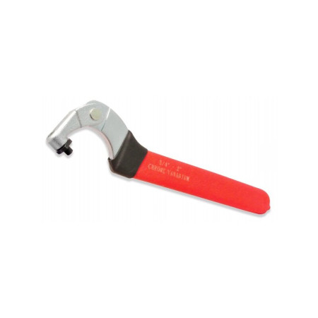 Adjustable C-spanner wrench