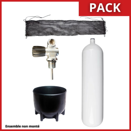 12 L Long 232 bar steel scuba tank pack