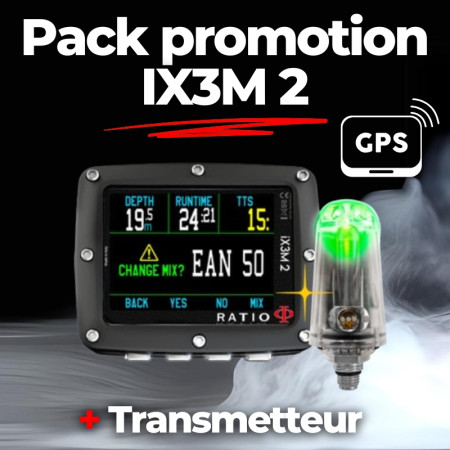 Pack promo Ratio IX3M2 TECH + GPS avec transmetteur de pression