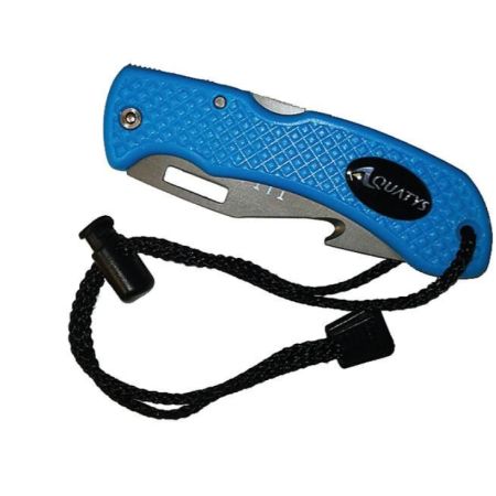 Titanium folding diving knife