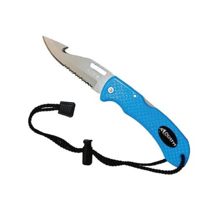 Titanium folding diving knife