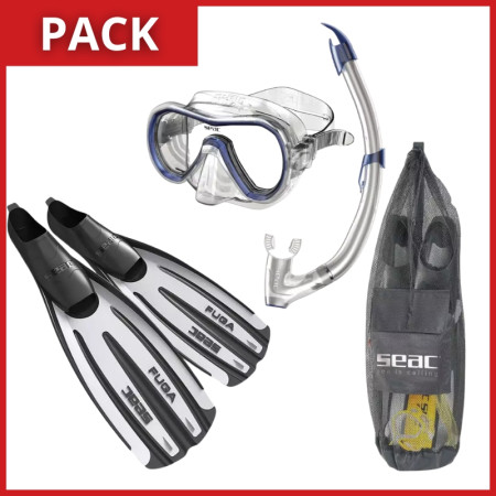 Pool kit fins masks and snorkels SEAC
