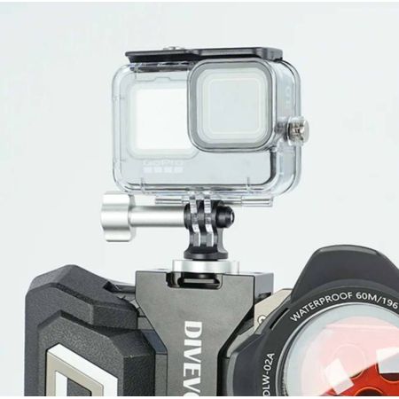 Divevolk shoe adapter for action camerasCompatibility: GoPro type cameras. Fixation: claw system.