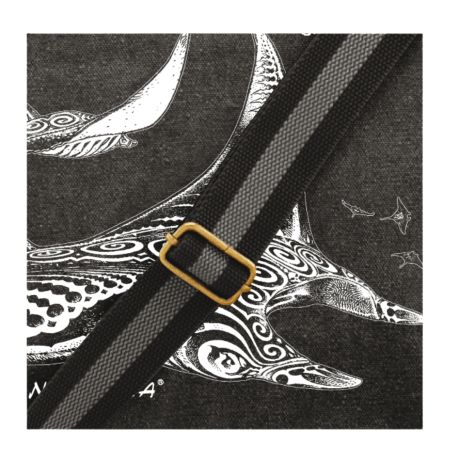 Sac Courrier Vintage Kanumera en Toile Les Raies Tatoos