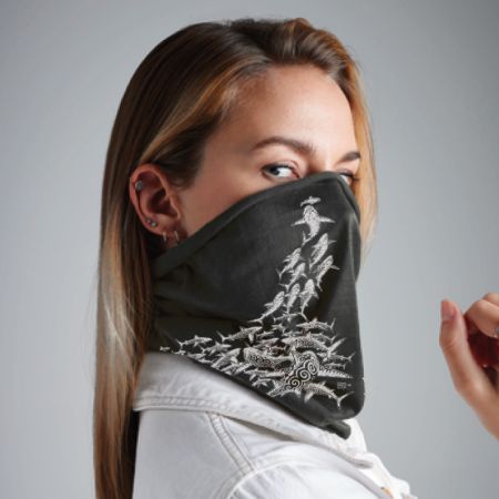 Bandeau Multi-fonctions Kanumera en viscose L'Attaque des Requins