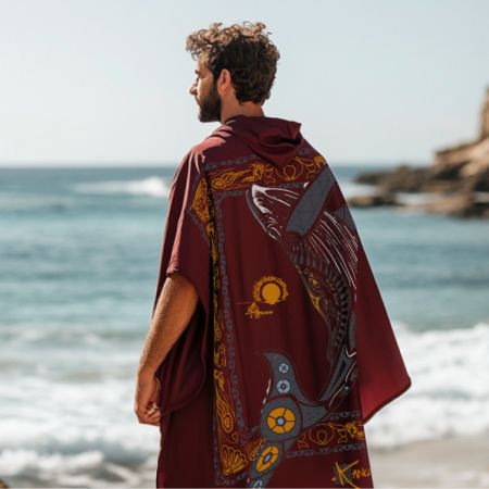 Kanumera Microfiber Poncho, Large Size The Whale