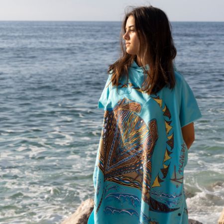 Kanumera Medium Microfiber Poncho, Origine The Rays