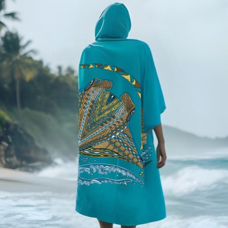 Poncho Microfibre Kanumera Grand Modèle Origine Les Raies