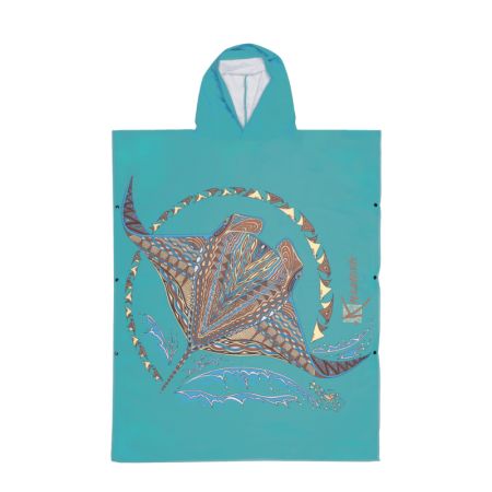 Kanumera Large Microfiber Poncho, Original Ray Design