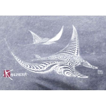 Kanumera T-Shirt Men's Faded with Ray Tattoos