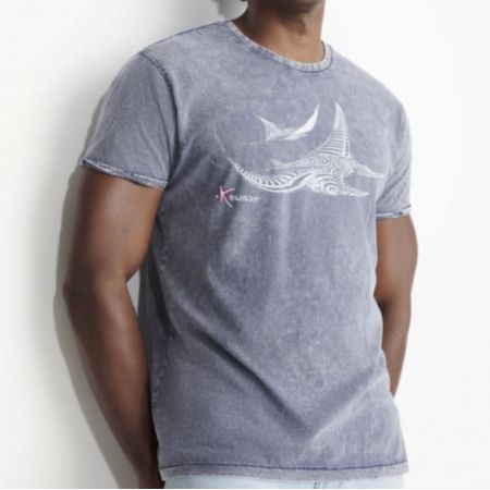 Kanumera T-Shirt Men's Faded with Ray Tattoos