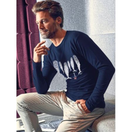 Kanumera T-Shirt Men's Long Sleeve the sleep of sperm whales