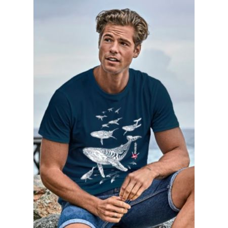 T-shirt Kanumera Homme Bio Le Champ de Baleines