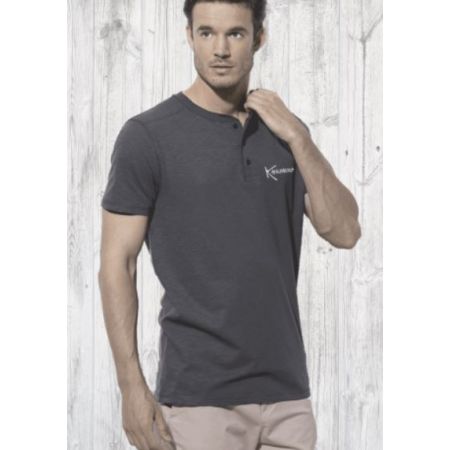 T-Shirt Kanumera Homme Henley Manches Courtes Le Requin Baleine