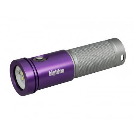 Phare de plongée à LED Bigblue AL1800XWP BLACK MOLLY II Tri Color Violet