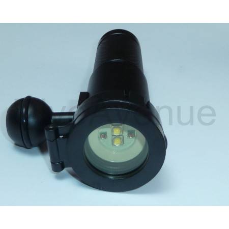 Phare de plongée à LED Bigblue AL1800XWP BLACK MOLLY II Tri Color Violet