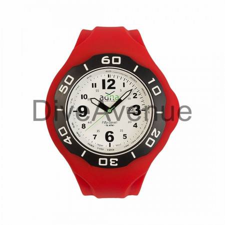 Bracelet silicone ROUGE pour montre A.D.N.A