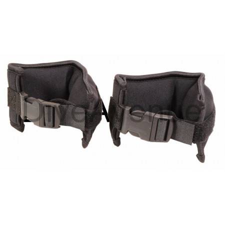 Empty ankle pouches to fill up with lead shot