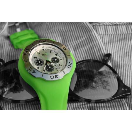 A.D.N.A GREEN silicon band watch