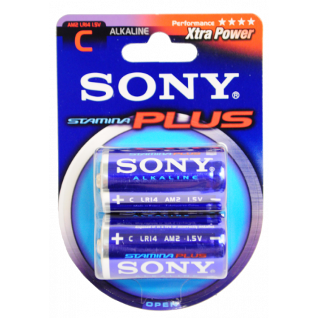 SONY C LR14 pack of 2x alkaline cells