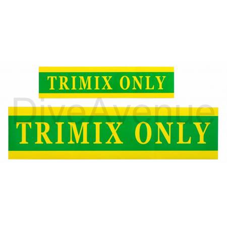 Autocollant TRIMIX ONLY pour bouteille - 38cm x 9cm