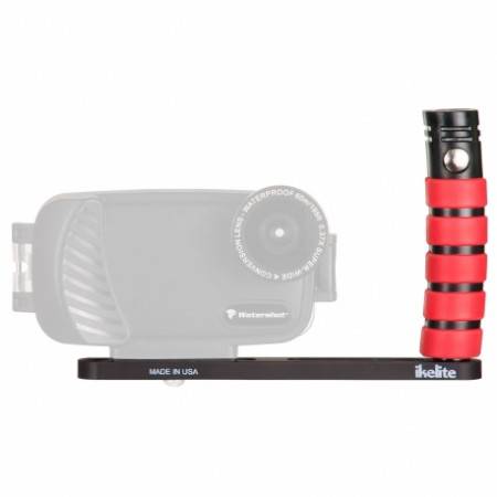 Ikelite turntable and single handle with red grip