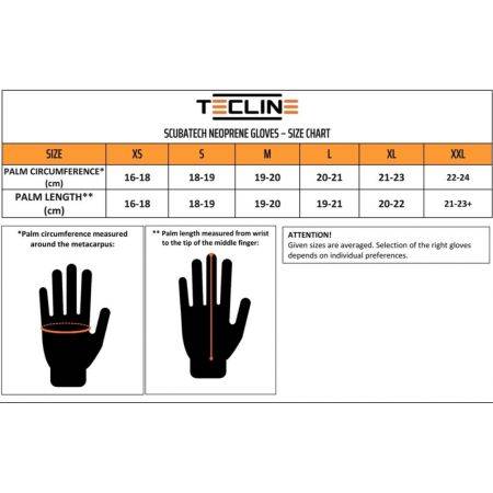 TECLINE neoprene gloves 5mm with Kevlar