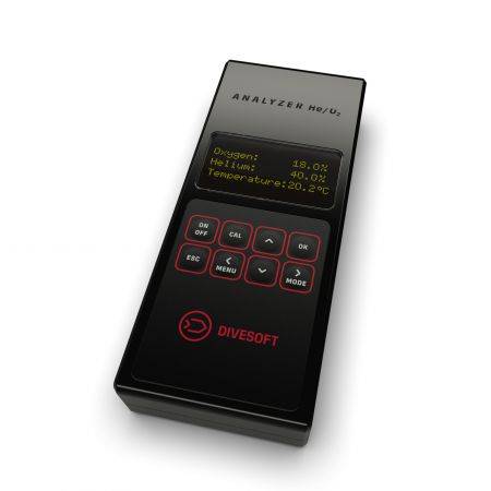 DIVESOFT helium and oxygen gas analyzer - naked version